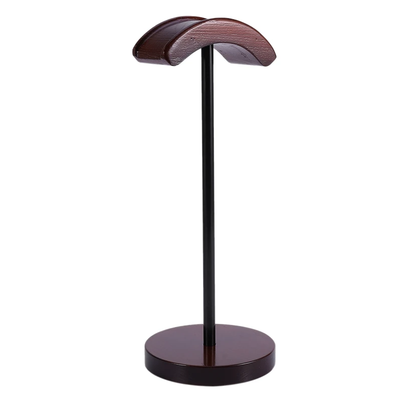 

HOT-Universal Headset Holder Hanger Wooden Metal Earphone Display Rack Stand Home Office Headphone Shelf Rack Stand Holder