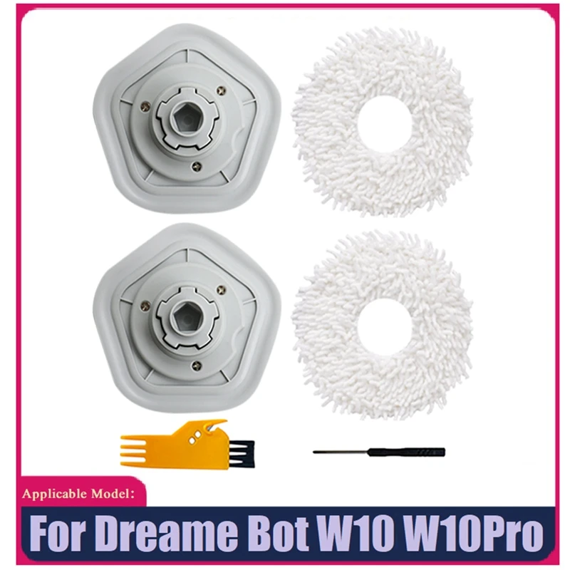 

6Pcs Mop Cloth For Xiaomi Dreame W10/W10 Pro Robot Vacuum Cleaner Replacement Accessories For Cleaning Floor