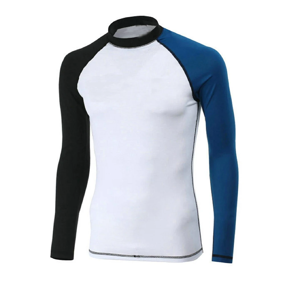 

Men's New Fashion Splicing Split Long Sleeve Sunscreen Top Comfortable Water Sports Beach Fast Dry Swim Snorkeling Surfing Top