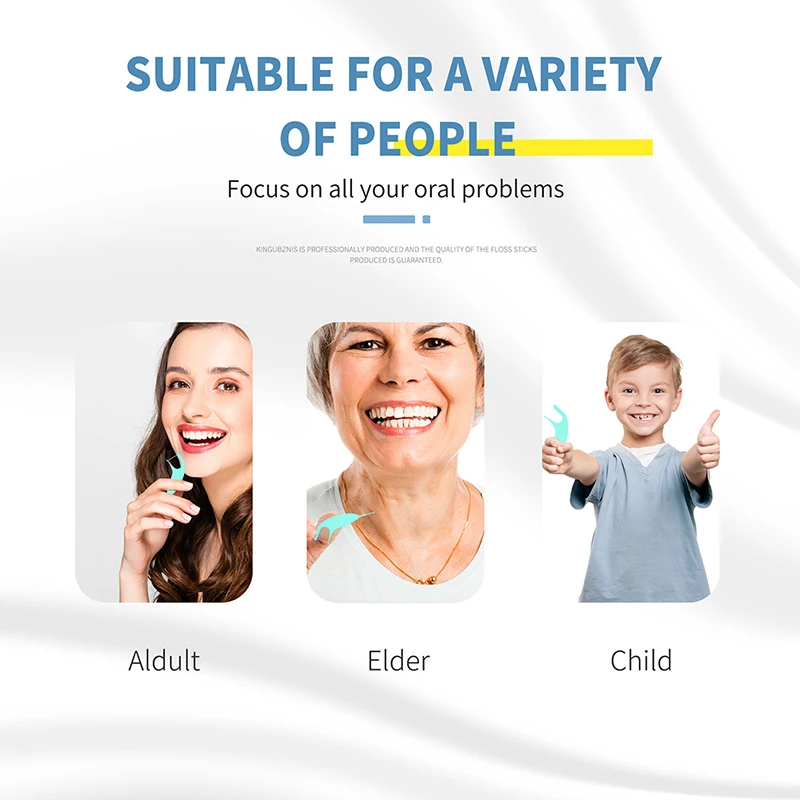 

50Pcs/Bag Disposable Dental Floss Picks Interdental Brush Tooth Clean Oral Hygiene Care Tool for Adults Kids Removing Bad Breath