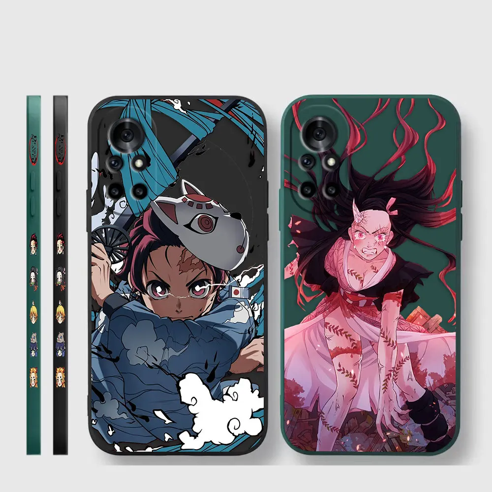 Japan Anime Demon Slayer Case For Huawei NOVA 7 6 5I 5 4 3 3I 2S 2 8 9 10 SE PRO PLUS Colour Simple Case Cover Funda Shell Capa