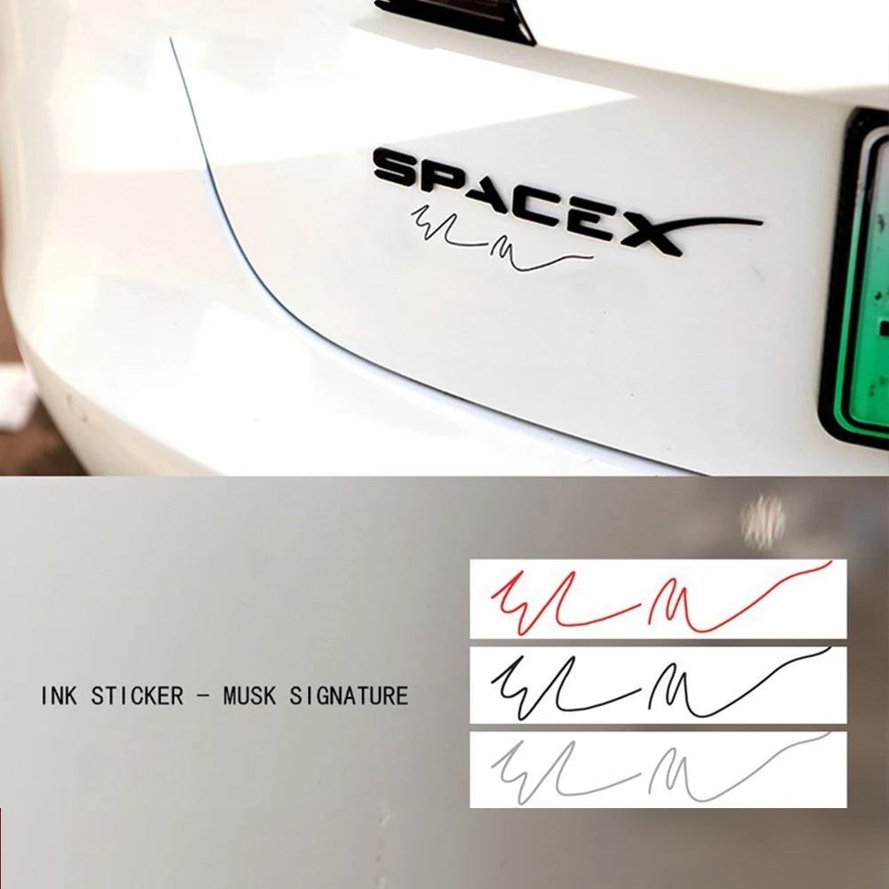 

Автомобильный значок с надписью, наклейка на заднюю багажник, Эмблема багажника, наклейка на кузов автомобиля Tesla Model 3 Y S X, украшение интерье...