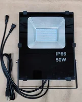 super thin  dmx rgb led flood light 50w high bright long projection distance IP65 waterproof used for outdoor lighting