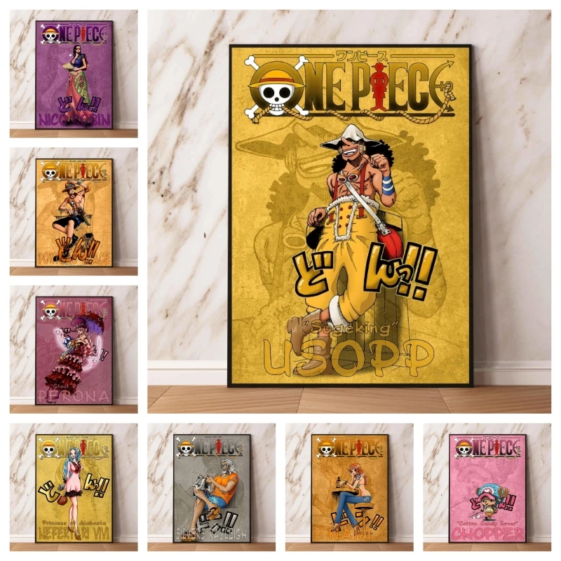 

Популярный постер Аниме One Piece Perona, подвесные высококачественные художественные модульные картины для гостиной, Детские экшн-фигурки, подарки на день рождения