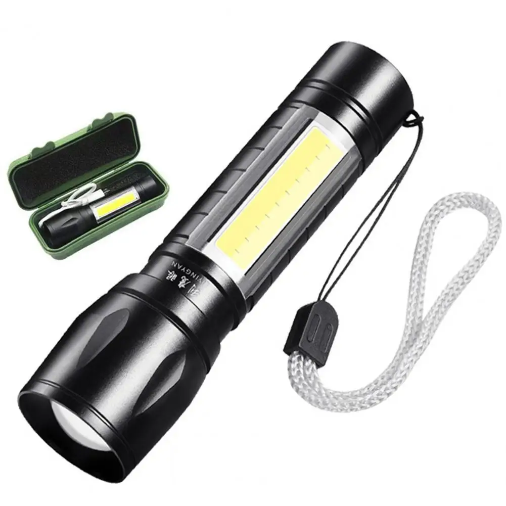 

Flashlight LED Build-in Battery Aluminum Alloy Energy-saving Torch Flashlight for Dark