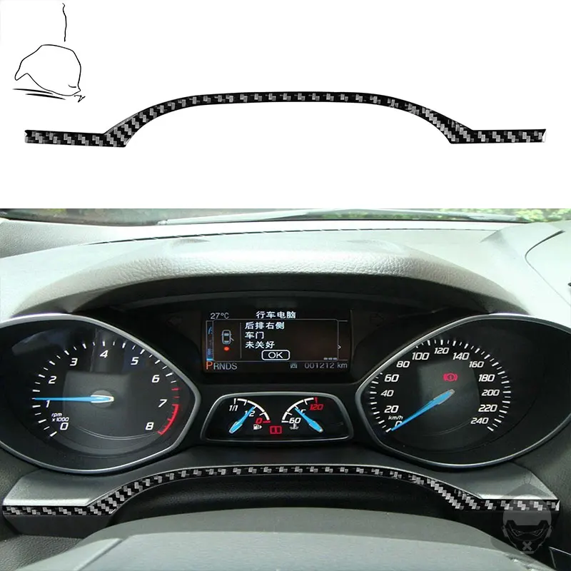 

Для Ford Escape/Kuga 2013 2014 2015 2016 полностью из углеродного волокна аксессуары для интерьера автомобиля ниже спидометра