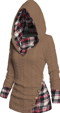 Женский зимний модный пуловер с капюшоном, Новинка осени 2023, свитер с длинным рукавом, уличная одежда, Повседневный свитер с капюшоном