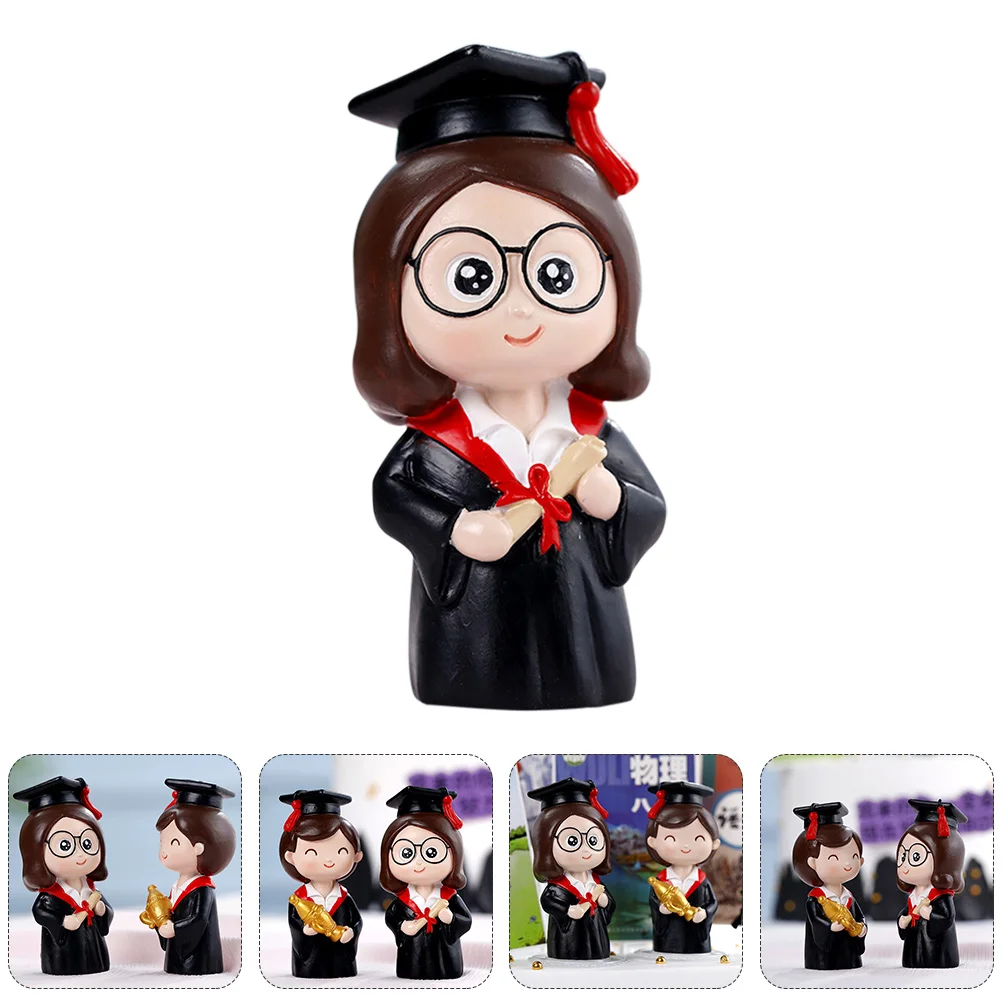 

Minature Gifts Graduate Gifts Little Girl Miniature Gifts Graduation Cupcake Decoration Mini Gifts