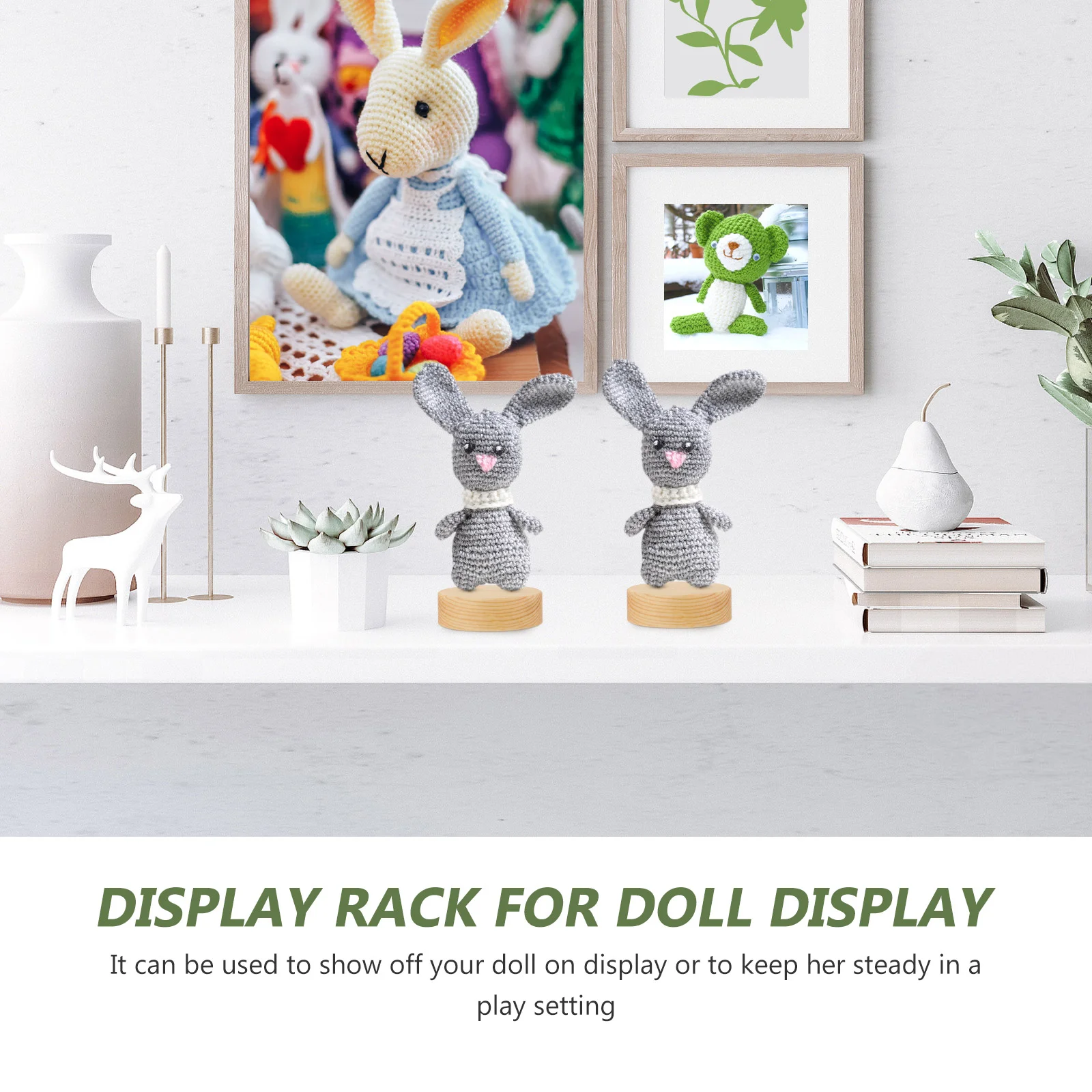 

Showcase Support Brackets Model Dolls Displaying Stand Crochet Accessories