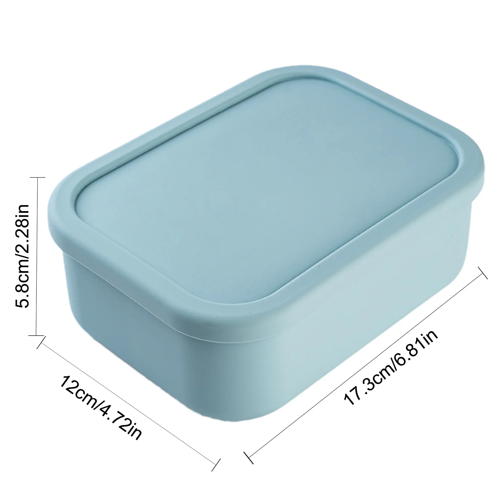 Silicone Bento Box Safe Lunch Containers With 3 Compartments Food Storage Lunch Box With Lid For Office Workers Students Adults images - 6