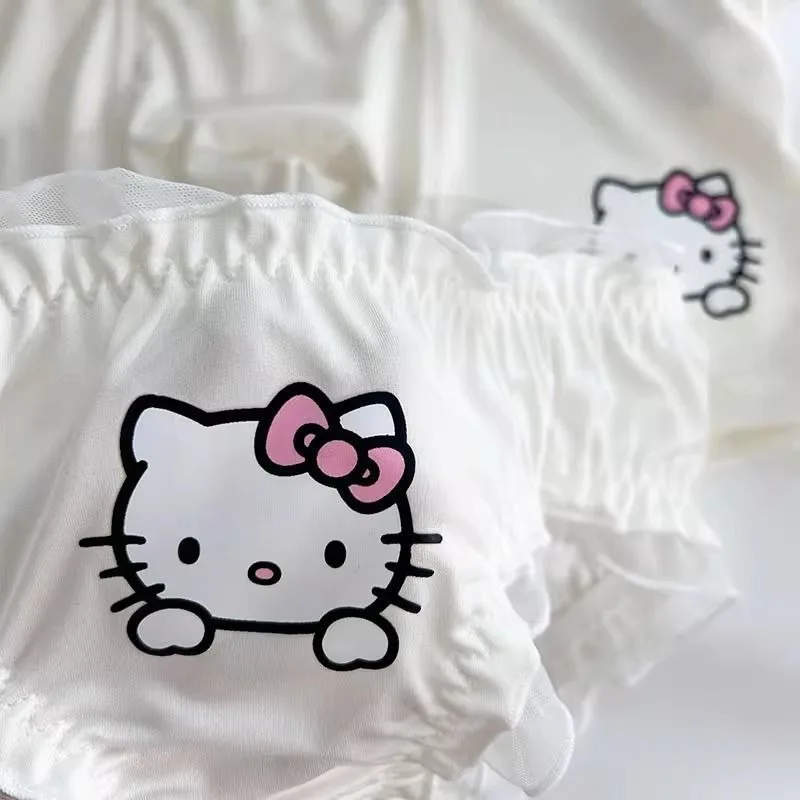 Трусы-боксеры Hello Kitty мужские из хлопка милое нижнее белье для пар шелковистые