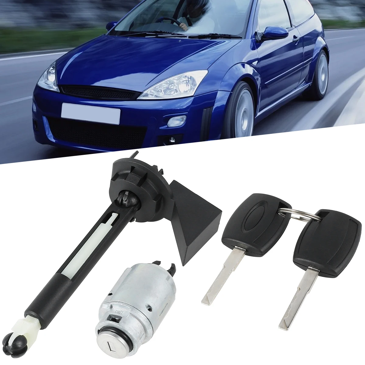 

New Bonnet Release Lock Set with 2 Keys Hood Cover Lock Reusable Latch Catch Repair Set Durable Premium Car Hood Lock Quick