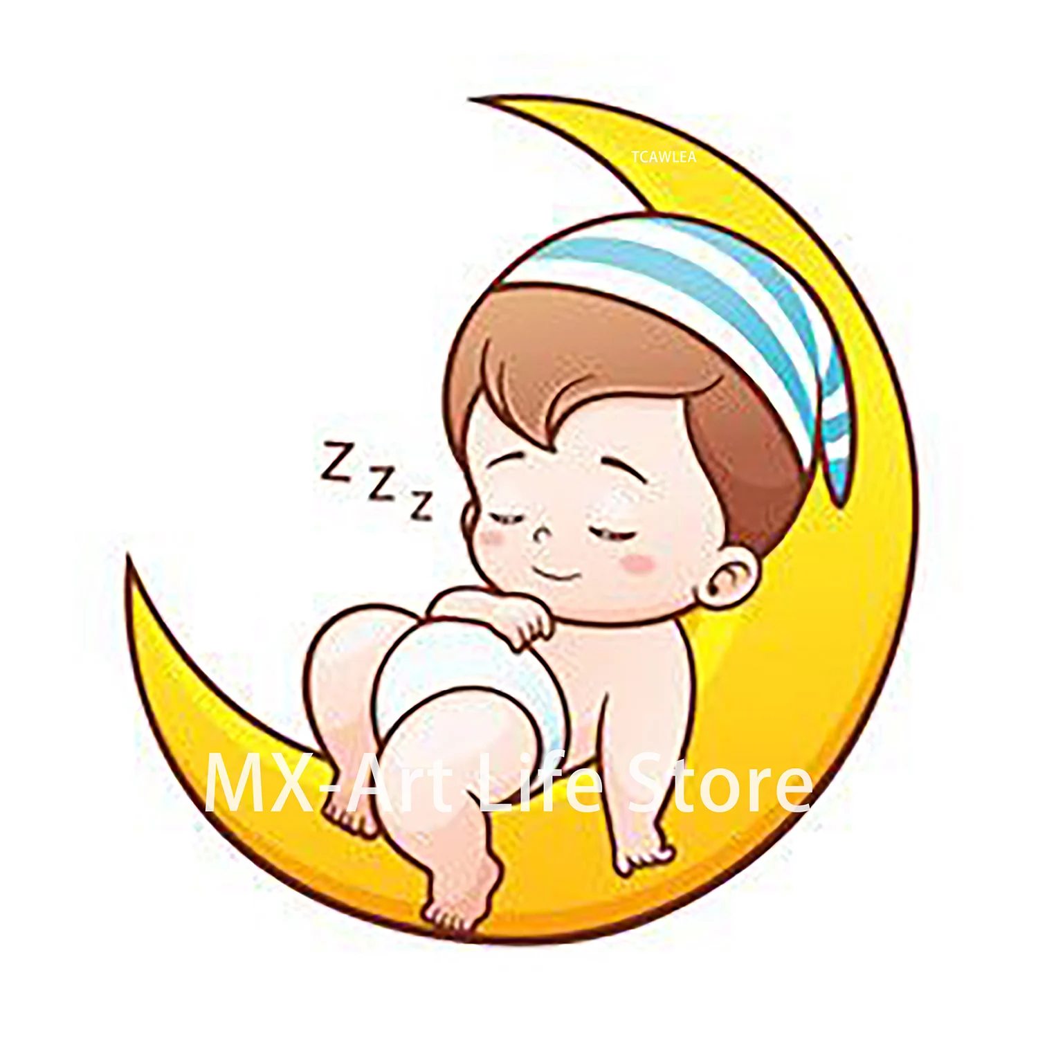 Новый мальчик сон на луне вырезанные штампы милые детские куклы трафарет для DIY