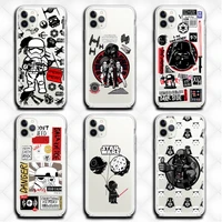star wars hero fashion phone case clear for iphone 13 12 11 pro max mini xs 8 7 plus x se 2020 xr cover