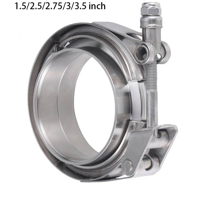 

Stainless Steel 1.5/2.5/2.75/3/3.5 inch Quick Release V Band Clamp for Turbo Exhaust Down pipes Flange Kit