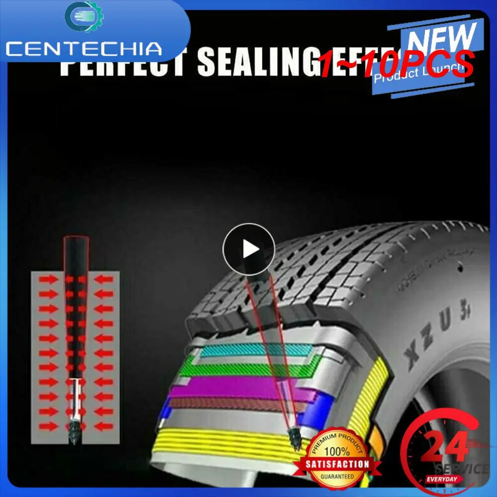 

1 ~ 10 шт., резиновые гвозди для ремонта бескамерных шин мотоциклов