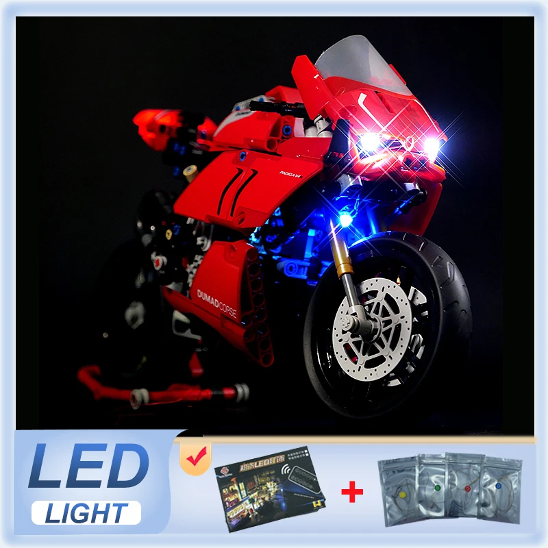 Комплект светодиодных фонарей сделай сам для LEGO 42107 Panigale V4 R (только светодиодный