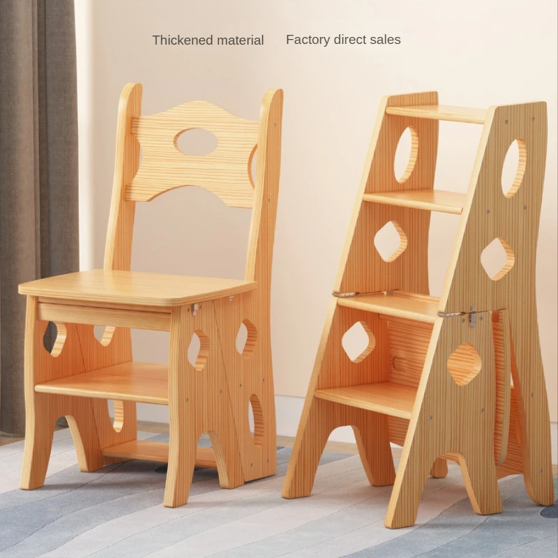 

Ladder Bench, Household Multifunctional Folding Ladder Chair, Indoor Climbing Ladder Chair, Dual-purpose Pedal Floor Furniture