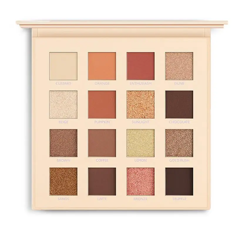 

Модная палитра теней для век 16 цветов матовые блестящие жемчужные тени для век Палитра блестящие тени для век макияж набор для нюдового макияжа