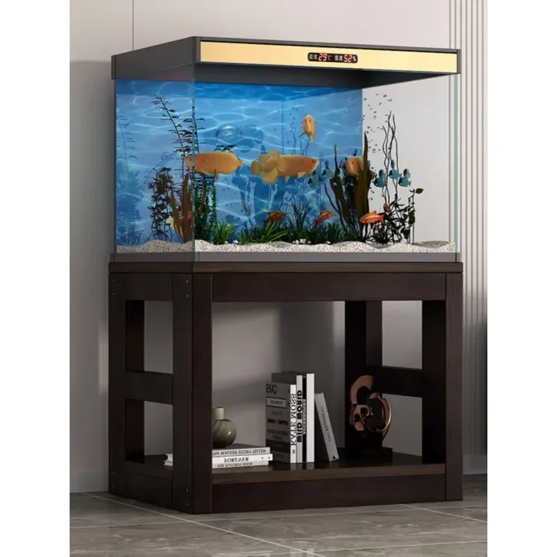 Стойка для аквариума многослойный кронштейн из массива дерева основание Нижний