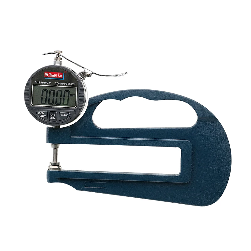 Chuanlu Thickness Gauge Digital Thickness Gauge Large Width Thickness Gauge 0-10mm 0.01mm 120mm