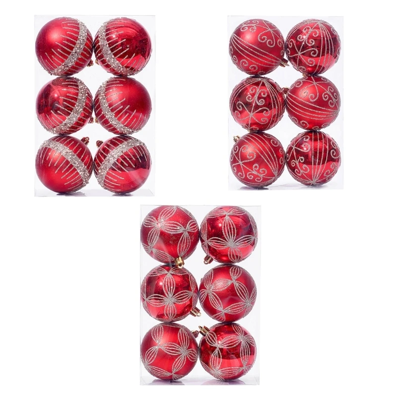 Рождественские тематические безделушки Красочные елочные подвески Праздничные