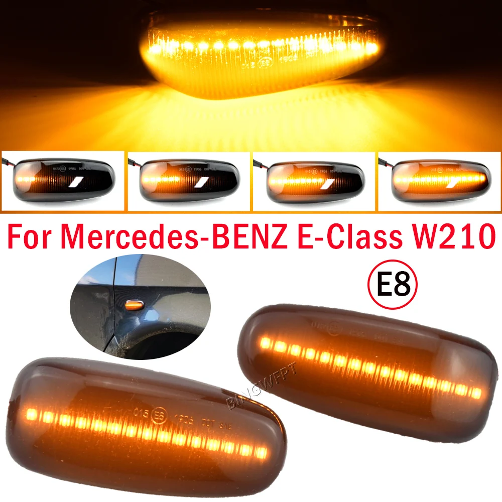 

For Mercedes-BENZ E-Class W210 C-Class W202 W208 Dynamic LED Turn Signal Light Side Marker Sequential Blinker Light high quality