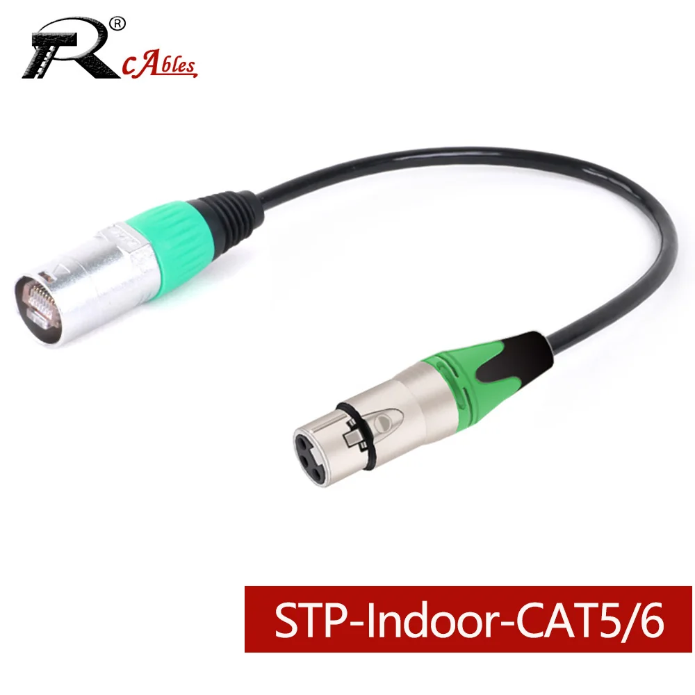 Кабель Ethernet XLR к STP RJ45 сетевой адаптер 3Pin Female CAT5/6 удлинитель для смесительной