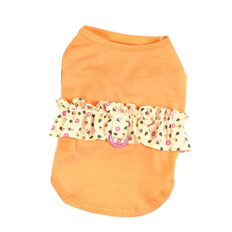 

Pet Floral Vest Spring Summer Dog Clothes Soft Dogs Clothes Small Pet Outfits Comfortable Cute Teddy Girl Kawaii Ropa Para Perro