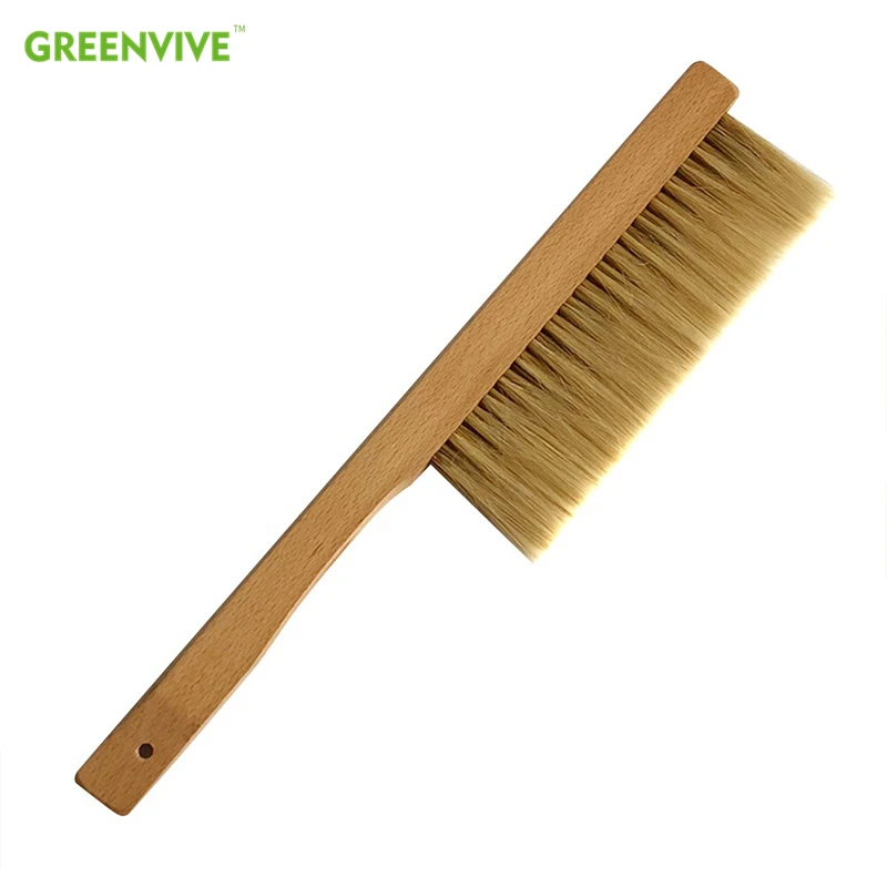 

Bee Brush Wood Wasp Sweep Brush Beekeeping Tools Two Rows of Horse Tail Hair Beehive Equipment Beekeeper Supplies Garden Tools