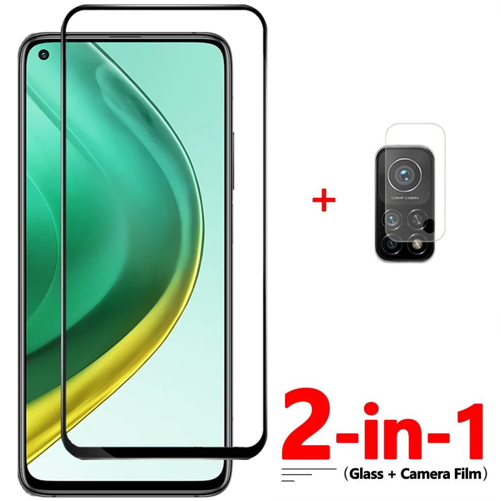 

2-in-1, 9D Glass + Camera Film for Mi-10T Xiaomi 10 T Pro Tempered Glass Mi10T Pro Xiaomi 10T Screen Protector Mi 10T Pro Glass