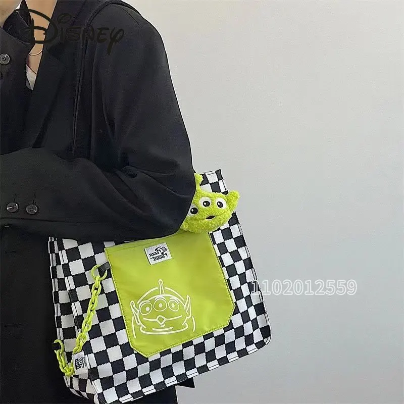 Disney Toy Story New Women's Handbag Cartoon Women's Bag Large Capacity Shoulder Bag Canvas Personalized Fashion Tote Bag