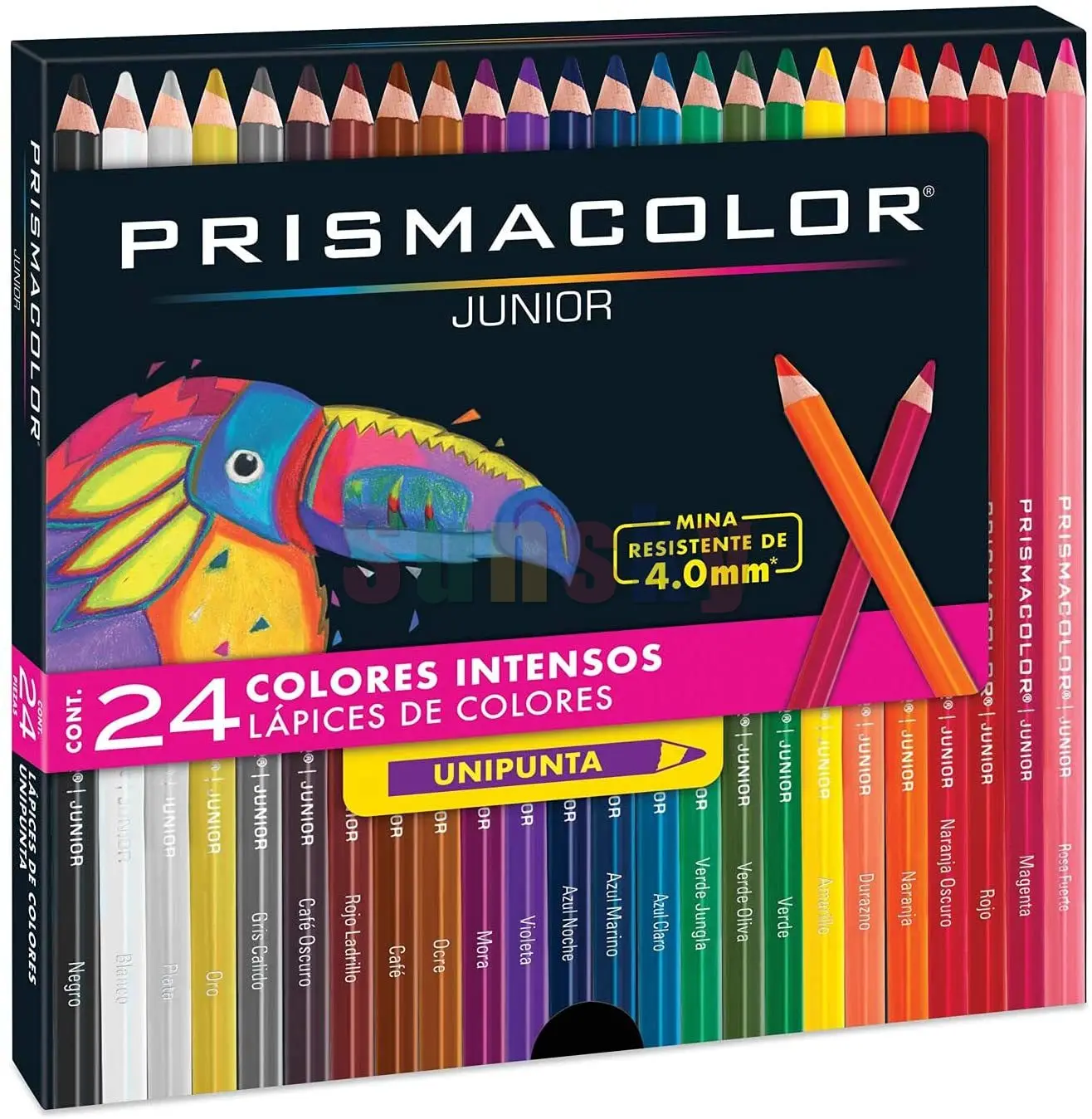 Оригинальные цветные карандаши Prismacolor JUNIOR 24 48 жирные цвета Intensos базовые для