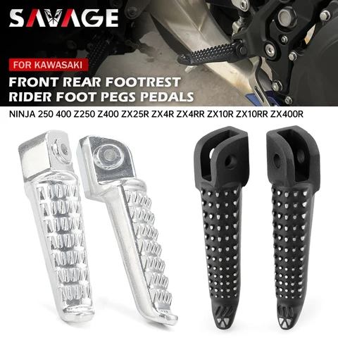 Подножки для KAWASAKI NINJA 250 400 Z250 Z400 ZX25R ZX4R ZX4RR ZX10R ZX10RR ZX400R