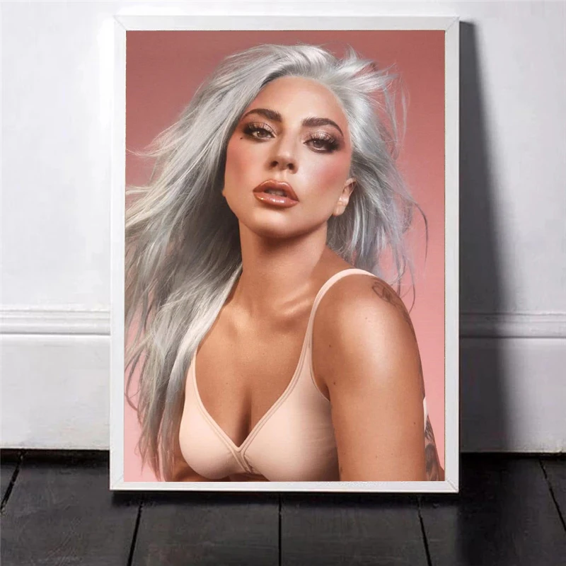 Авангардный постер с изображением музыкальной певицы звезды Леди Гаги HD Картина