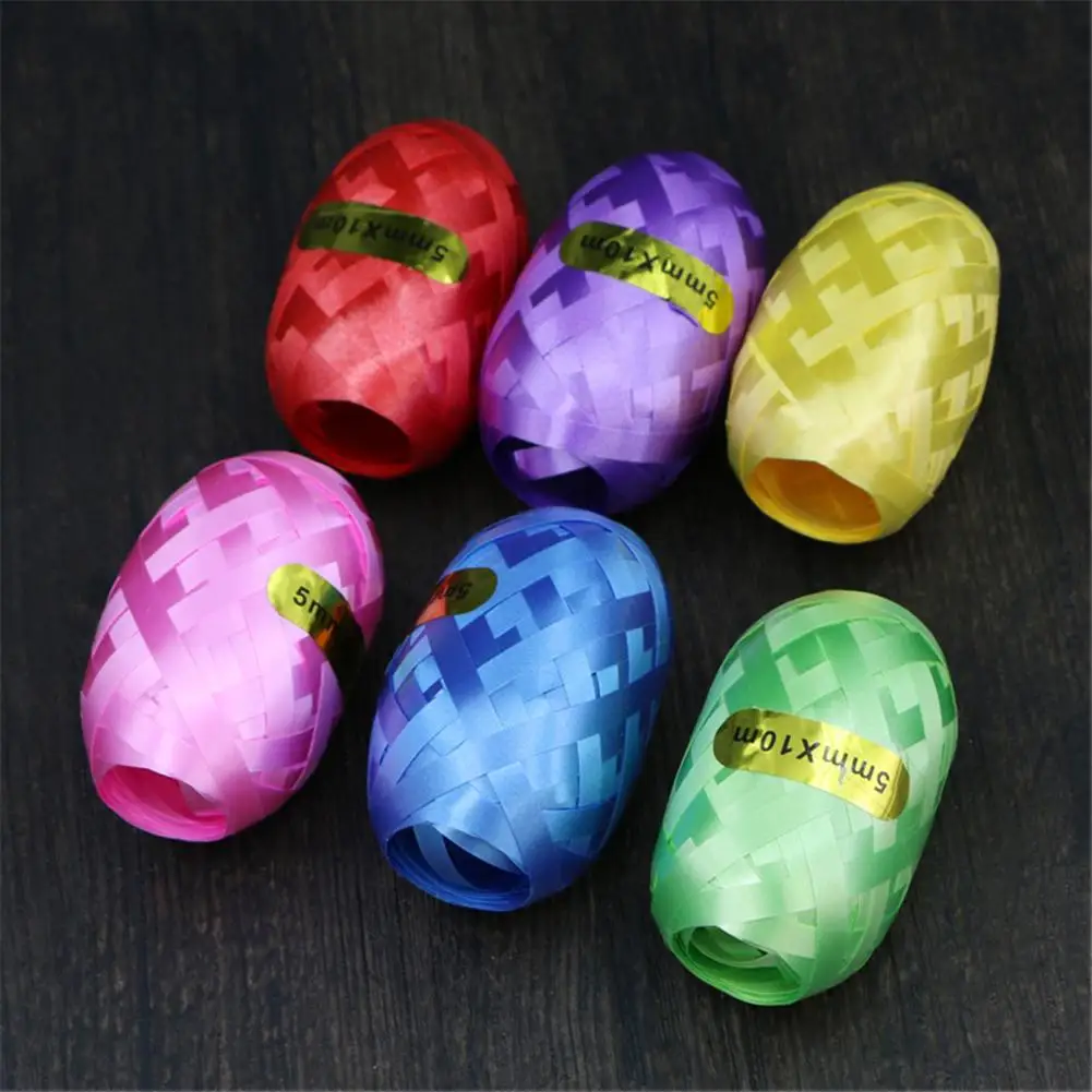 

Pvc 10mx5mm Wedding Party Ribbon Bright Color Holiday Decoration Balloon Ribbon