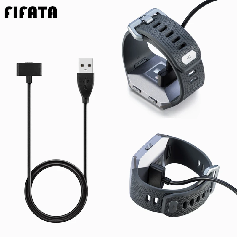 FIFATA For Fitbit Ionic USB Charging Cable Charger Cable Cord Replacement Watch Charger Accessories