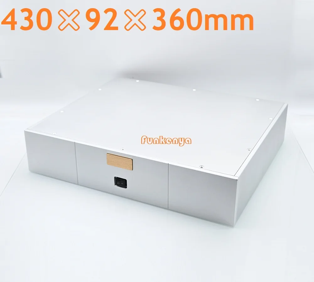 

Silver Matte Aluminum Power Amplifier Supply Chassis DIY DAC Decoder Case W430 PSU Preamp Amp Housing Audio Music Box Headphone