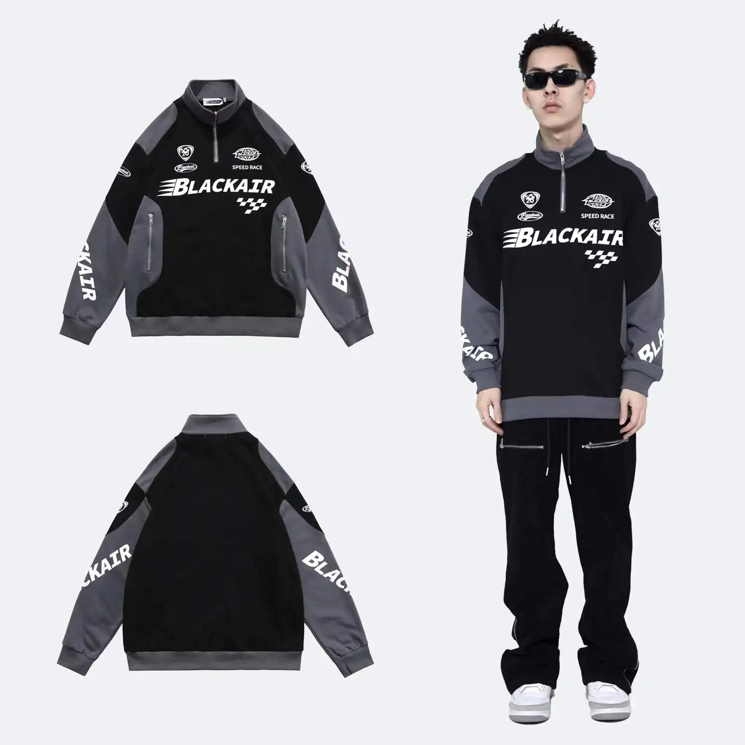 Парные цветные ретро толстовки Y2K