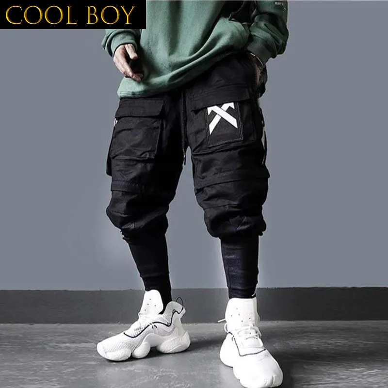 

J GIRLS New Joggers Cargo Pants Men Streetwear Harem Pants Hip Hop Casual Multi Pockets Track Pants Male Harajuku Trousers 5XL