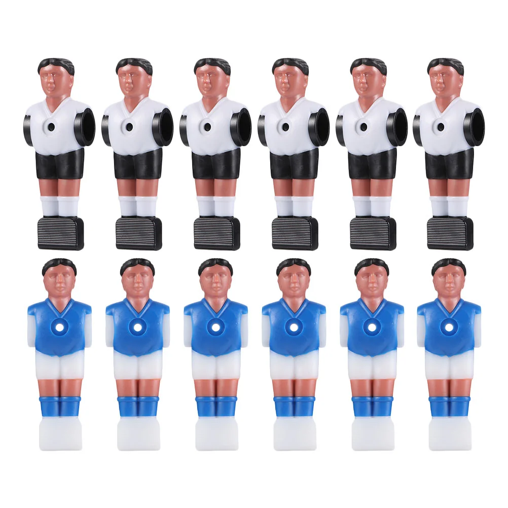 12 Pcs Accessories Football Puppet Table Man Decked Rod Soccer Figurine Mini Men Tabletop Machine
