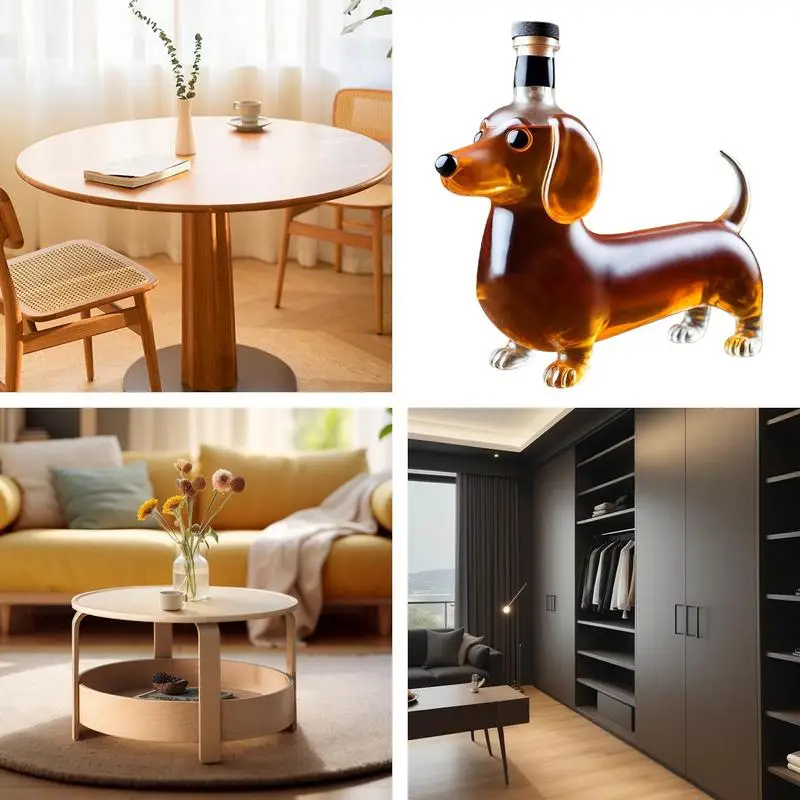 

Стеклянная бутылка для виски Dachshund