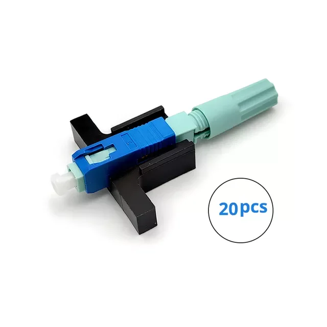 20/50/100 PCS 58MM SC APC UPC SM Single-Mode Optical Connector FTTH Tool Cold Connector Tool Fiber Optic Fast Connnector