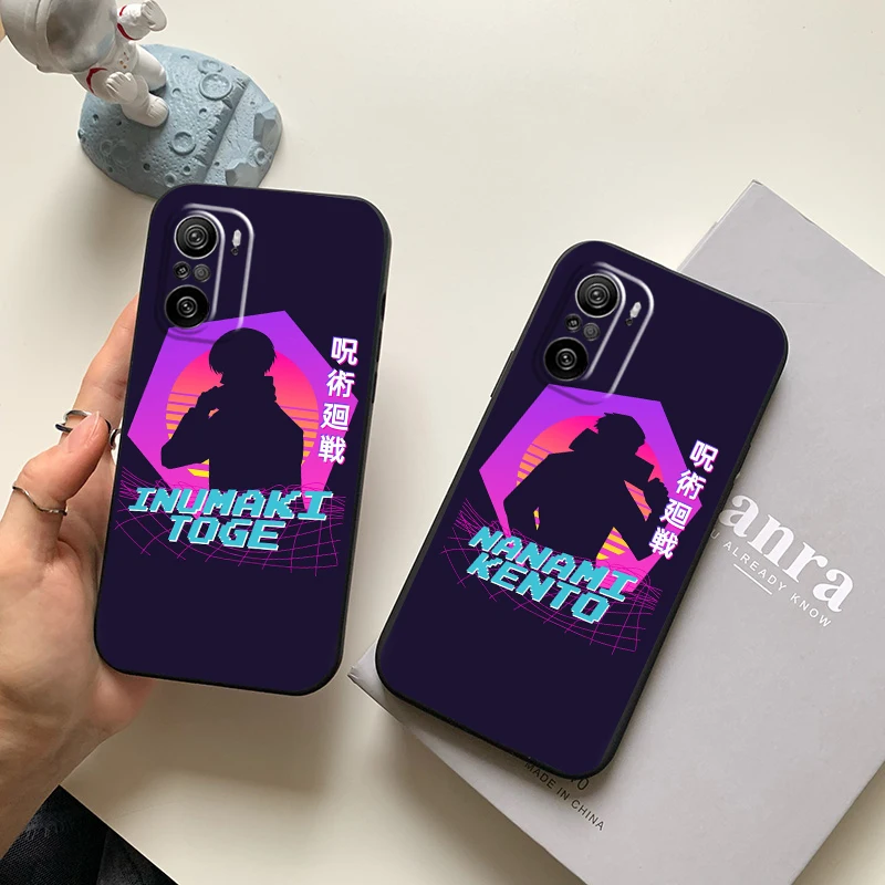 Милый юютсу Kaisen чехол для телефона для POCO X3 X3 Pro GT M3 NFC F3 9be9 Fundas Coque Taser Elecom бампер аксессуары кожаный Простой