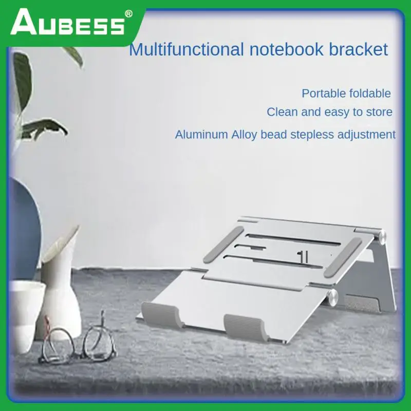 

Notebook Bracket Folding Silver Computer Cooling Holder Lightweight Portable Cooling Stand Bracket Computer Bracket Vertical