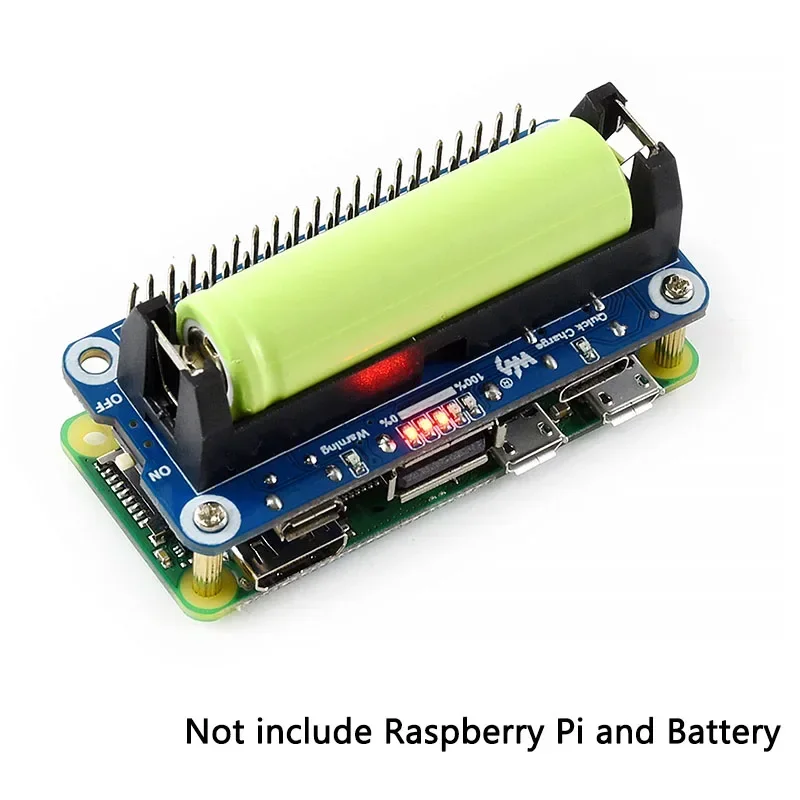 Плата расширения литиевой батареи Raspberry Pi 4 Model B SW6106 внешний аккумулятор для