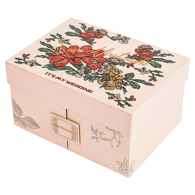 

Double-Layer Rotating Gift Box Candy Chocolate Box Valentine's Day Mother'S Day Party Christmas Wedding Bridesmaid Packing Box