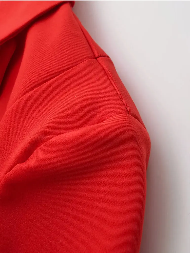 Женский офисный пиджак на пуговицах с длинным рукавом