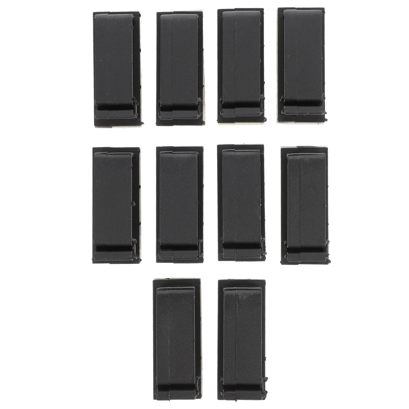 

10Pcs Practical Data Cable Clips Self-adhesive Cord Clip Plastic Cable Organizer