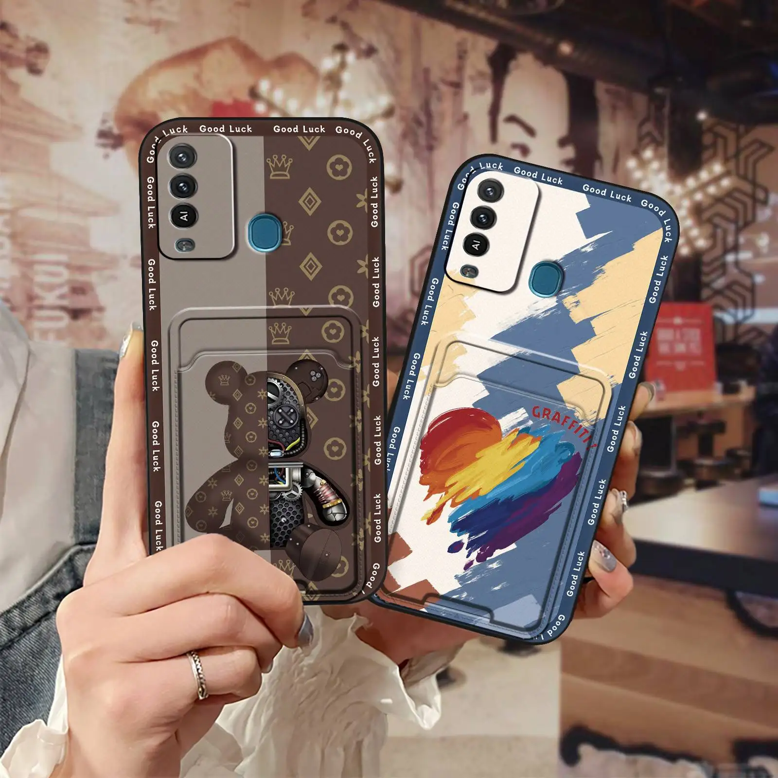 Мягкая искусственная задняя крышка для телефона чехол Itel P37 Pro/Vision2 Plus